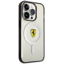 Заредете изображение във визуализатора на галерията – Ferrari FEHMP14XURKT iPhone 14 Pro Max 6.7" clear/transparent hardcase Outline Magsafe
