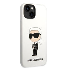 Заредете изображение във визуализатора на галерията – Karl Lagerfeld KLHCP14MSNIKBCH iPhone 14 Plus 6.7" hardcase white/white Silicone Ikonik

