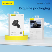Заредете изображение във визуализатора на галерията – Foneng Car holder CP102 magnetic to air vent black
