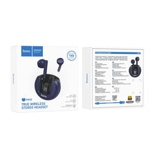 Заредете изображение във визуализатора на галерията – HOCO wireless bluetooth headset TWS EW32 Gentle blue
