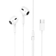 Заредете изображение във визуализатора на галерията – Borofone Earphones BM80 Max Gorgeous with microphone Type C (DAC) white
