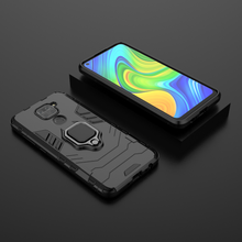 Заредете изображение във визуализатора на галерията – Ring Armor Case Kickstand Tough Rugged Cover for Xiaomi Redmi 10X 4G / Xiaomi Redmi Note 9 black
