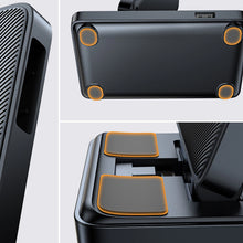 Заредете изображение във визуализатора на галерията – Joyroom JR-WQS02 iPhone AirPods Apple Watch 4in1 charging station foldable - black
