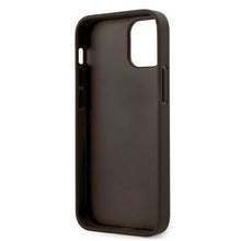 Заредете изображение във визуализатора на галерията – Guess GUHCP12SG4GLBR iPhone 12 mini 5,4" brązowy/brown hardcase 4G Stripe Collection
