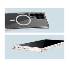 Заредете изображение във визуализатора на галерията – Nillkin Nature Pro Magnetic Case for Samsung Galaxy S23 Ultra with MagSafe armored cover white
