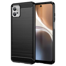 Заредете изображение във визуализатора на галерията – Carbon Case for Motorola Moto G32 flexible silicone carbon cover black
