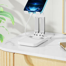 Заредете изображение във визуализатора на галерията – Folding phone stand for tablet (K15) - white
