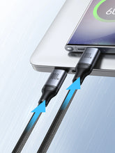 Заредете изображение във визуализатора на галерията – 2 in 1 cable Joyroom speedy series SA21-1T2 USB-C - USB-C / USB-C 1.5m black
