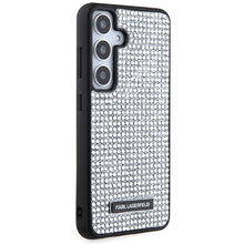 Заредете изображение във визуализатора на галерията – Karl Lagerfeld Rhinestone Metal Logo case for Samsung Galaxy S24 - silver

