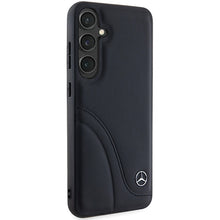 Заредете изображение във визуализатора на галерията – Original Case - hardcase Leather Curved Stitches MEHCS24S23RBCSK for Samsung Galaxy S24 Black
