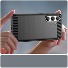 Заредете изображение във визуализатора на галерията – Carbon Case for Samsung Galaxy S24 Flexible Silicone Carbon Cover - Black
