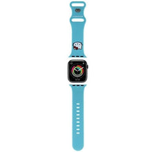Заредете изображение във визуализатора на галерията – Hello Kitty Silicone Kitty Head strap for Apple Watch 38/40/41mm - blue
