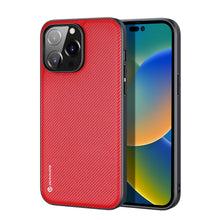 Заредете изображение във визуализатора на галерията – Dux Ducis Fino case and nylon cover for iPhone 14 Pro Max red

