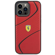 Заредете изображение във визуализатора на галерията – Original FERRARI hardcase Twist Metal Logo FEHCP15XPTWR do Iphone 15 Pro Max Red
