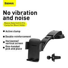Заредете изображение във визуализатора на галерията – Baseus car holder 2in1 to center console + air vent easy control pro clamp black suyk010001 - TopMag
