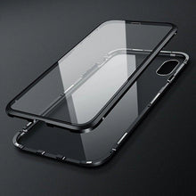 Заредете изображение във визуализатора на галерията – Wozinsky Full Magnetic Case Full Body Front and Back Cover with built-in glass for Samsung Galaxy A72 4G black-transparent
