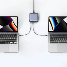 Заредете изображение във визуализатора на галерията – Ugreen Nexode fast desktop charger GaN 3xUSB-C / 1xUSB-A 100W gray (CD328)
