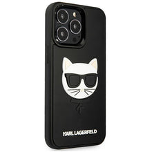 Заредете изображение във визуализатора на галерията – Karl Lagerfeld KLHCP13XCH3DBK 13 Pro Max 6,7" czarny/black hardcase 3D Rubber Choupette
