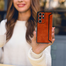 Заредете изображение във визуализатора на галерията – Razor Leather Book Case for Samsung Galaxy A54 5G brown
