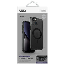 Заредете изображение във визуализатора на галерията – Uniq case LifePro Xtreme iPhone 14 Plus 6,7 "Magclick Charging black / frost smoke
