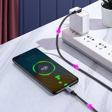 Заредете изображение във визуализатора на галерията – Ugreen US334 USB-C 2.0 (angled) / USB-C 2.0 (straight) cable 100W PD 1 m - black
