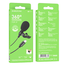 Заредете изображение във визуализатора на галерията – Borofone Lavalier microphone BFK11 Elegant Lightning black
