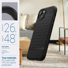 Заредете изображение във визуализатора на галерията – CASEOLOGY PARALLAX MAG MAGSAFE IPHONE 15 MATTE BLACK
