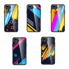 Заредете изображение във визуализатора на галерията – Color Glass Case Durable Cover with Tempered Glass Back and camera cover iPhone SE 2022 / SE 2020 / iPhone 8 / iPhone 7 pattern 5
