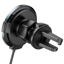 Заредете изображение във визуализатора на галерията – HOCO car holder with wireless charging automatic 15W CW42 black
