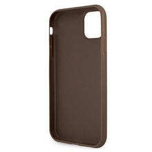 Заредете изображение във визуализатора на галерията – Guess GUHCN654GMGBR iPhone 11 Pro Max brązowy/brown hardcase 4G Big Metal Logo
