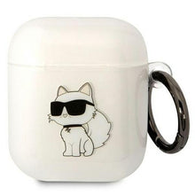 Заредете изображение във визуализатора на галерията – Karl Lagerfeld KLA2HNCHTCT Airpods 1/2 cover transparent Ikonik Choupette
