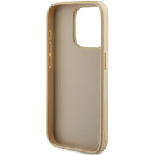 Заредете изображение във визуализатора на галерията – Guess GUHCP15XPSAIRSD iPhone 15 Pro Max 6.7" gold/gold hardcase Saffiano Iridescent Script
