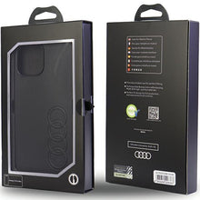 Заредете изображение във визуализатора на галерията – Audi Synthetic Leather iPhone 13 Pro Max 6.7" black/black hardcase AU-TPUPPCIP13PM-TT/D1-BK

