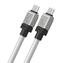 Заредете изображение във визуализатора на галерията – BASEUS cabel Type C to Type C CoolPlay Fast Charging 100W 1m white CAKW000202
