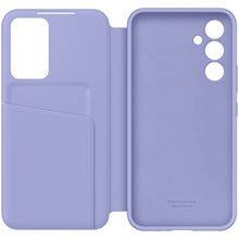 Заредете изображение във визуализатора на галерията – Samsung Smart View Wallet Case for Samsung Galaxy A54 5G cover with smart flip window card wallet blue (EF-ZA546CVEGWW)

