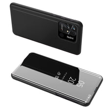 Заредете изображение във визуализатора на галерията – Clear View Case cover for Xiaomi Redmi 10C cover with a flap black
