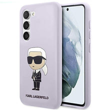 Заредете изображение във визуализатора на галерията – Karl Lagerfeld KLHCS23SSNIKBCU S23 S911 hardcase purple/purple Silicone Ikonik
