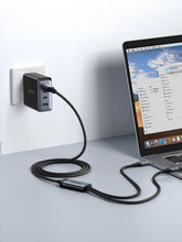 Заредете изображение във визуализатора на галерията – 2 in 1 cable Joyroom speedy series SA21-1T2 USB-C - USB-C / USB-C 1.5m black
