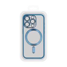 Заредете изображение във визуализатора на галерията – Metallic Magsafe Case for Iphone 13 Blue
