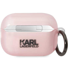 Заредете изображение във визуализатора на галерията – Karl Lagerfeld KLAP2HNCHTCP Airpods Pro 2 cover pink/pink Ikonik Choupette
