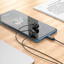 Заредете изображение във визуализатора на галерията – Borofone Earphones BM77 Delicious with microphone Type C black
