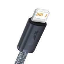 Заредете изображение във визуализатора на галерията – Baseus iPhone USB cable - Lightning 1m, 2.4A gray (CALD000416)
