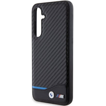 Заредете изображение във визуализатора на галерията – Original Case BMW Leather Carbon BMHCS23FE22NBCK for Samsung Galaxy S23 FE Black
