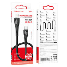 Заредете изображение във визуализатора на галерията – Borofone Cable BX98 Superior - Type C to Lightning - PD 27W 1 metre black
