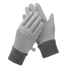 Заредете изображение във визуализатора на галерията – Men's insulated sports phone gloves - gray
