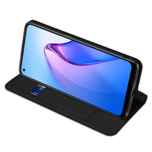 Заредете изображение във визуализатора на галерията – Dux Ducis Skin Pro case for Oppo Reno 8 flip cover card wallet stand black

