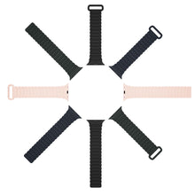 Заредете изображение във визуализатора на галерията – Dux Ducis Strap (Armor Version) strap for Apple Watch Ultra, SE, 8, 7, 6, 5, 4, 3, 2, 1 (49, 45, 44, 42 mm) silicone magnetic band bracelet green
