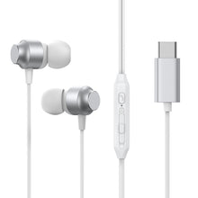 Заредете изображение във визуализатора на галерията – Joyroom JR-EC06 USB-C in-ear headphones - silver
