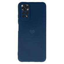 Заредете изображение във визуализатора на галерията – Vennus Silicone Heart Case for Xiaomi Redmi Note 11/Note 11S design 1 navy

