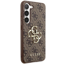 Заредете изображение във визуализатора на галерията – Guess GUHCS23M4GMGBR S23+ S916 brown/brown hardcase 4G Big Metal Logo
